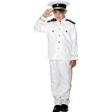 Black white captain child costume