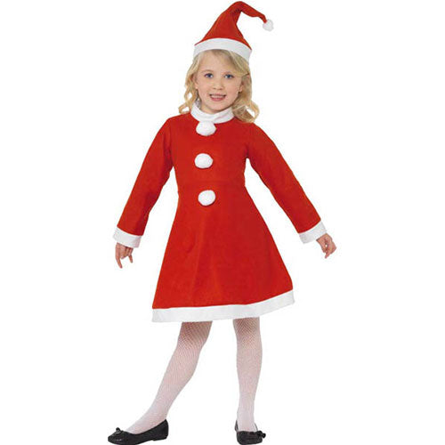 Little red Santa child costume