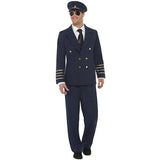 Déguisement homme pilote bleu marine