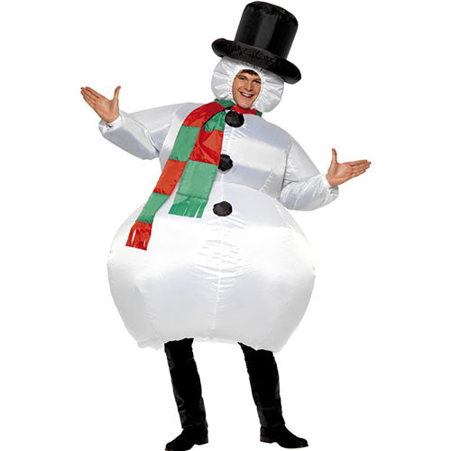 Inflatable Snowman Men's Costume