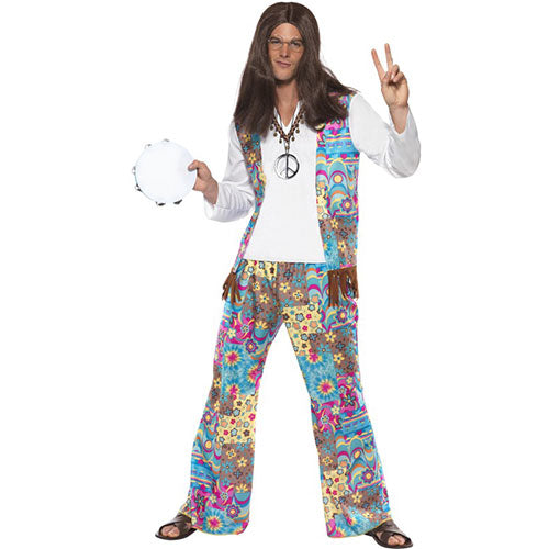 Déguisement homme hippie groovy