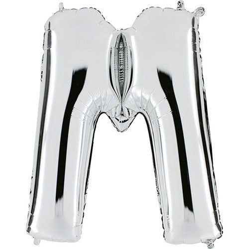 Silver metallic ball M, 102 cm