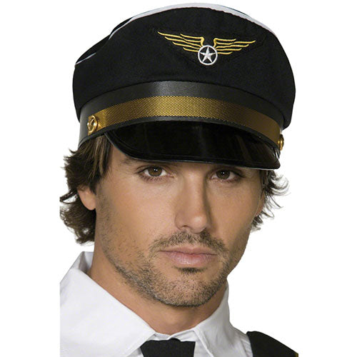 black pilot cap