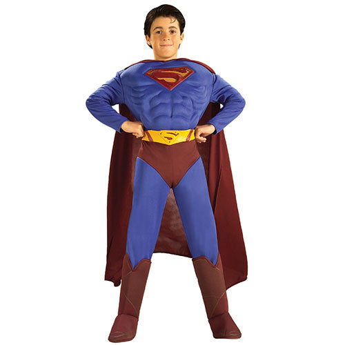 Muscular Superman child costume