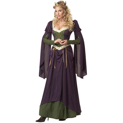 Medieval queen women's costume