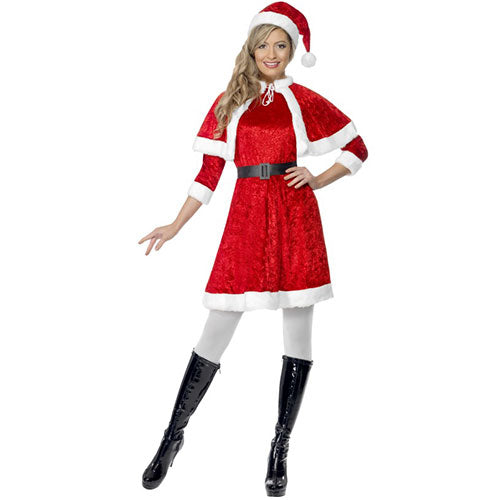 Elegant Mrs. Claus women's costume