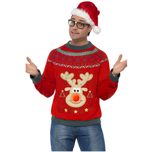 Christmas reindeer men's sweater