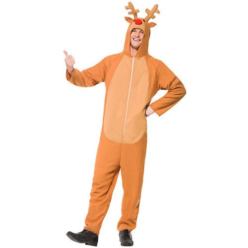 Beige Christmas reindeer men's costume