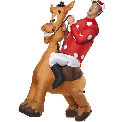 Men's Inflatable Horse Jockey Costume