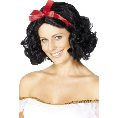 Perruque conte Blanche Neige noire