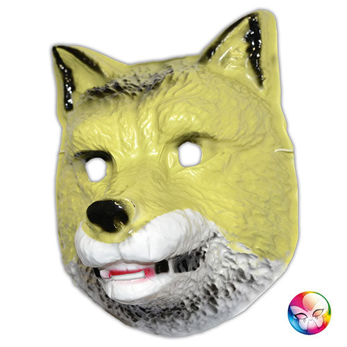 Masque plastique rigide loup