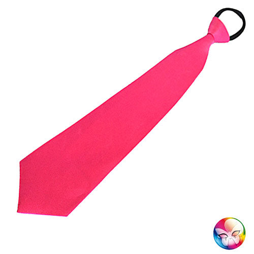 Satin pink tie