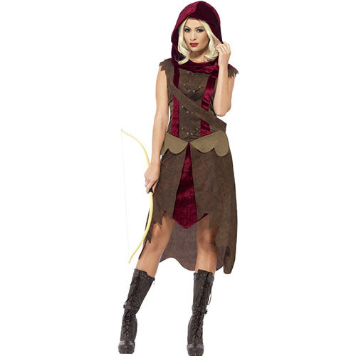 Medieval Huntress Woman Costume