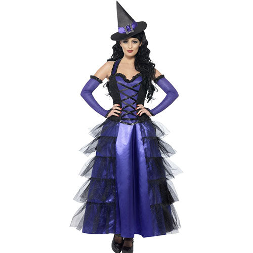 Glamorous witch woman costume
