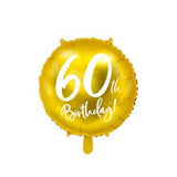 60th birthday balloon. Aluminum - Helium