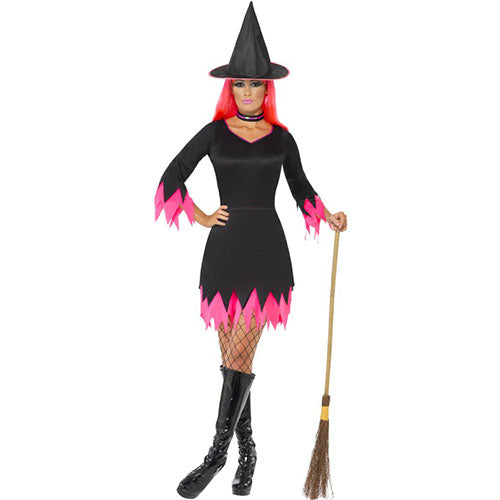 Pink witch women's costume