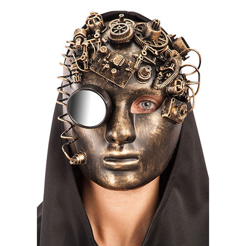 Masque Total steampunk cuivré