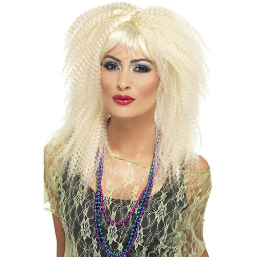Blonde crepe wig
