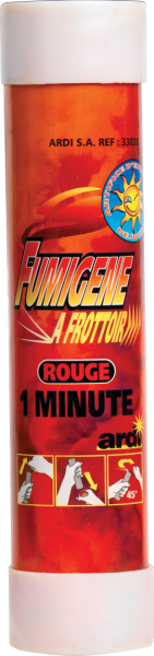 Fumigène à frottoir rouge