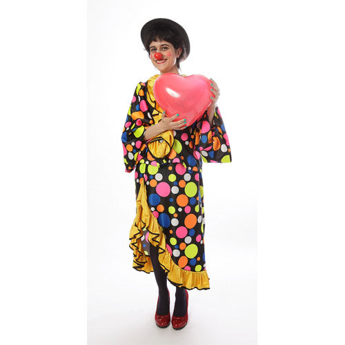 Déguisement prestige femme clown en robe