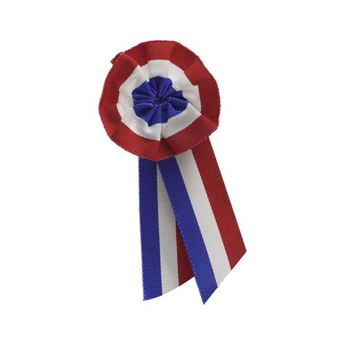 Cockade fabric blue white red