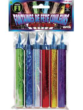 6 fontaines decouleurs