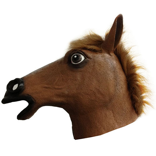 Masque de cheval avec poils