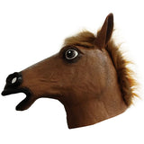 Horse mask with hair