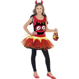 Child's red moshi diavlo monster costume