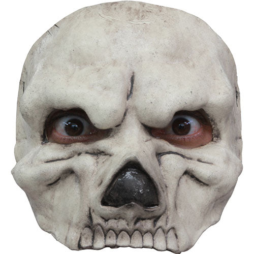 White skull half mask