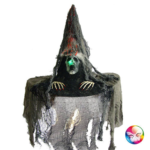 bright gray fabric witch hat