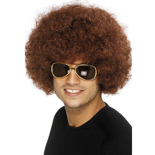 Brown afro wig