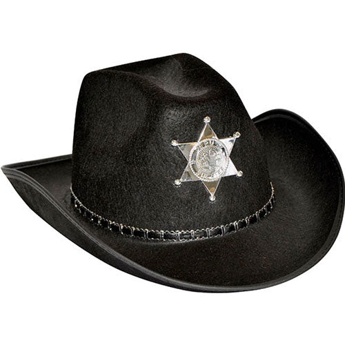 black sheriff hat