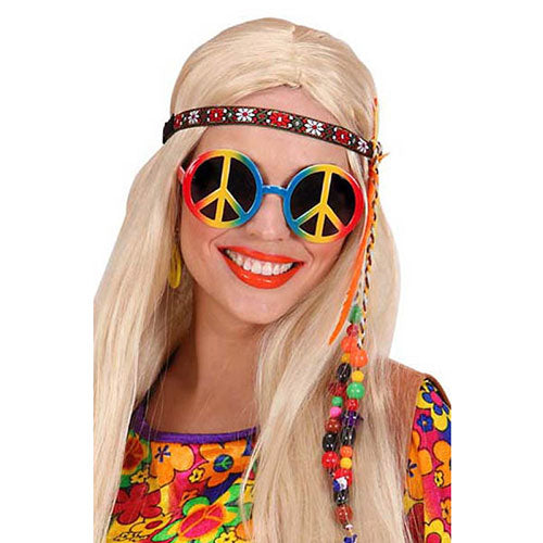 Multicolored hippie glasses