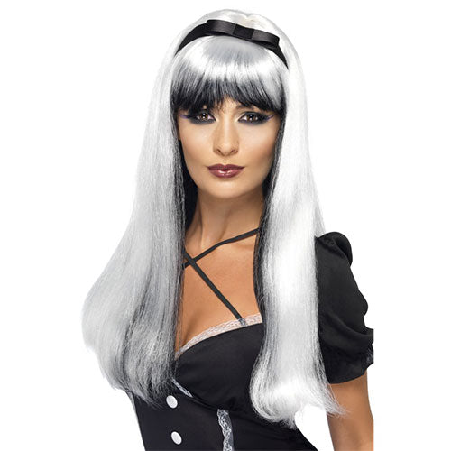 Silver sinister princess wig