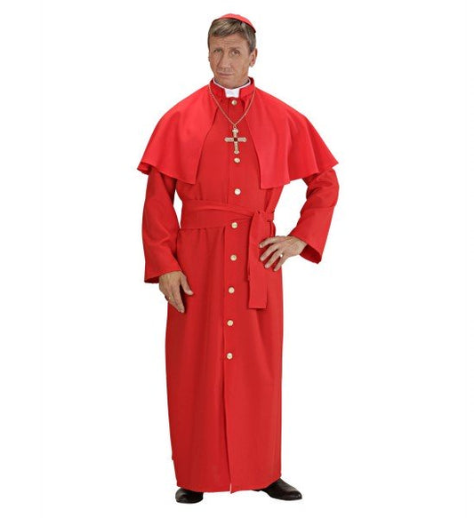Déguisement homme cardinal rouge