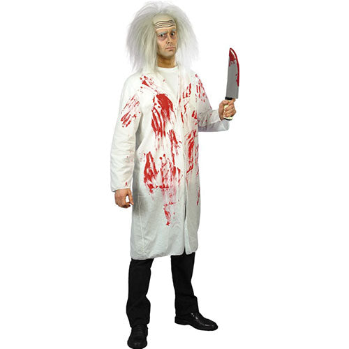 Bloodstained white coat men's costume