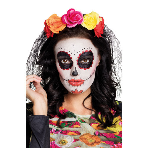 Flower headband madriña -calavera
