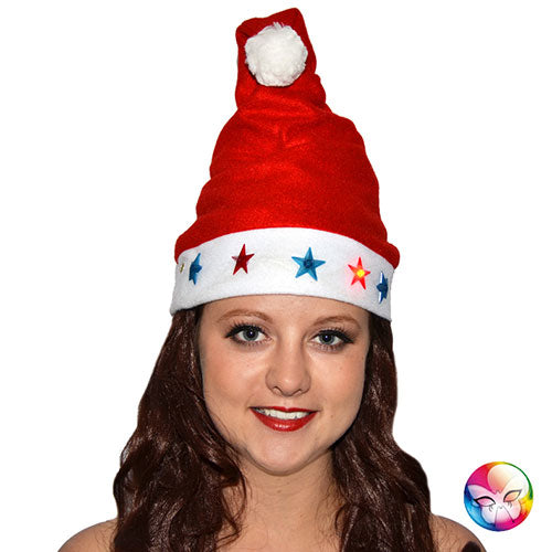 Bonnet de Noël motifs lumineux