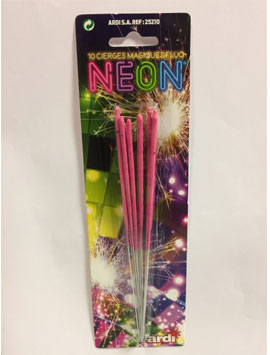 Neon red sparklers