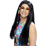 Black hippie wig