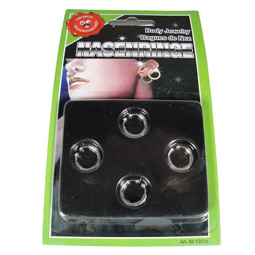 Faux piercings nez oreille