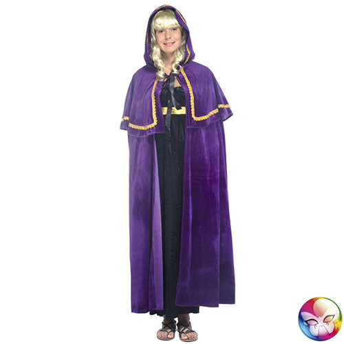 Purple medieval cape