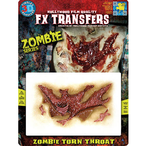 Slashed Throat Zombie 3D Transfer
