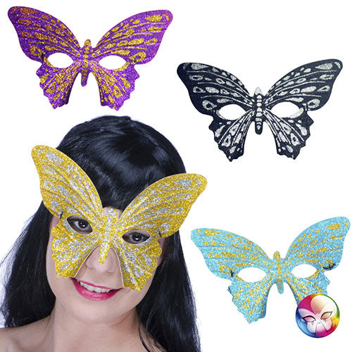 Loup papillon pailleté