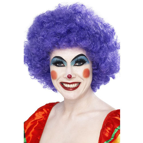 Purple crazy clown wig