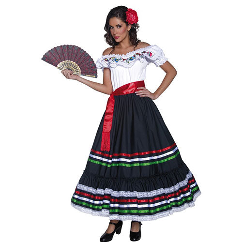 Authentic Western Senorita women's costume