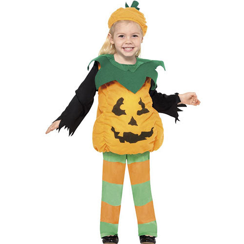Little green pumpkin child costume