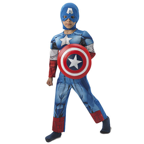 Deluxe Padded Captain America Marvel Child Costume