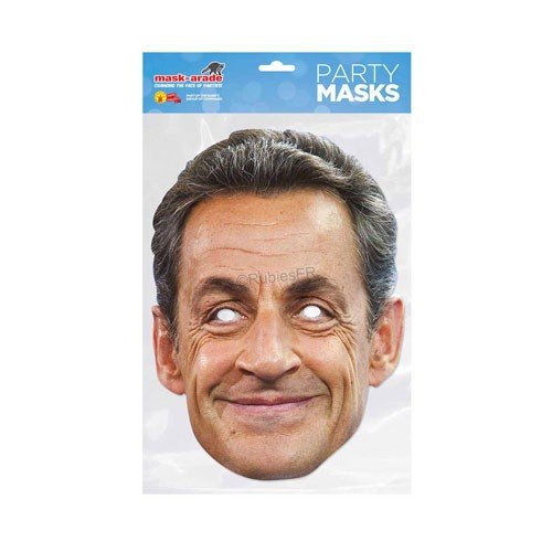 Nicolas Sarkozy cardboard mask